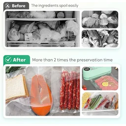 Vacuum Sealer Machine – Rechargeable & Digital Kitchen Food Preserver