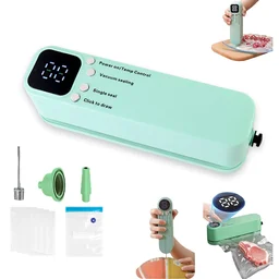 Vacuum Sealer Machine – Rechargeable & Digital Kitchen Food Preserver