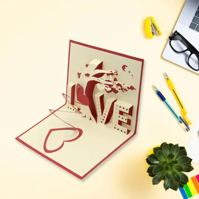 Valentine Gift Box – Heart Light, Chocolates & Golden Flower | Giftoiza