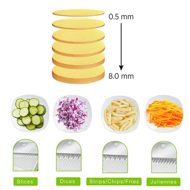 Vegetable Chopper – Time-Saving Adjustable Hand Press | XcelCraft