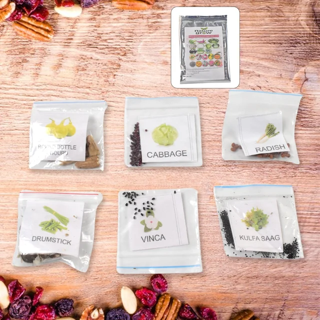 Vegetable & Flower Seeds Combo – 20 Varieties for Home Garden