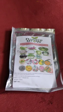 Vegetable & Flower Seeds Combo – 20 Varieties for Home Garden