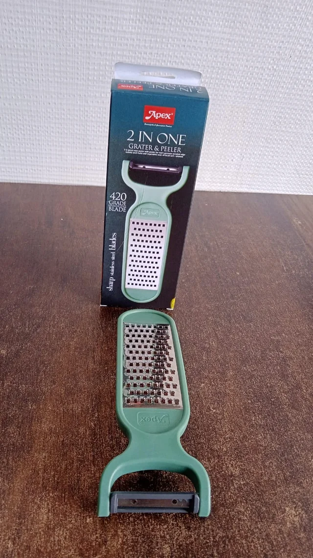 Vegetable Grater – 2-in-1 Peeler & Stainless Steel Cutter
