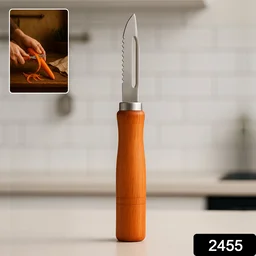 Vegetable Peeler – Stainless Steel & Wooden Handle | Quickslice