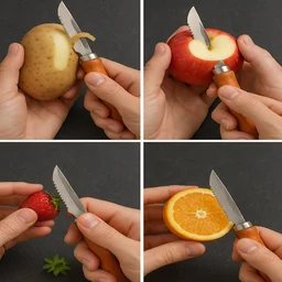 Vegetable Peeler – Stainless Steel & Wooden Handle | Quickslice