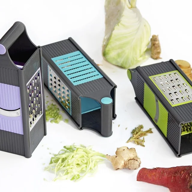 Vegetable Slicer Grater – 4-in-1 Stainless Steel Blades | Quickslice