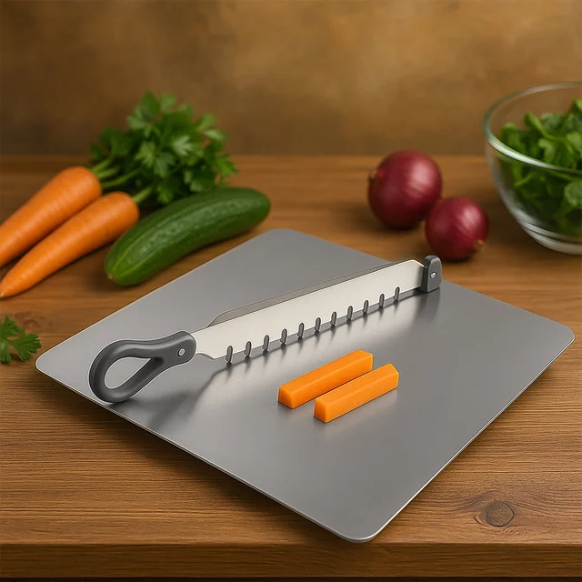Vegetable Slicer Tool – Adjustable Stainless Steel Cutter for Uniform Slicing