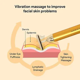 Vibrating Face Massager – Golden Energy for Radiant Skin | Velvet Wellness