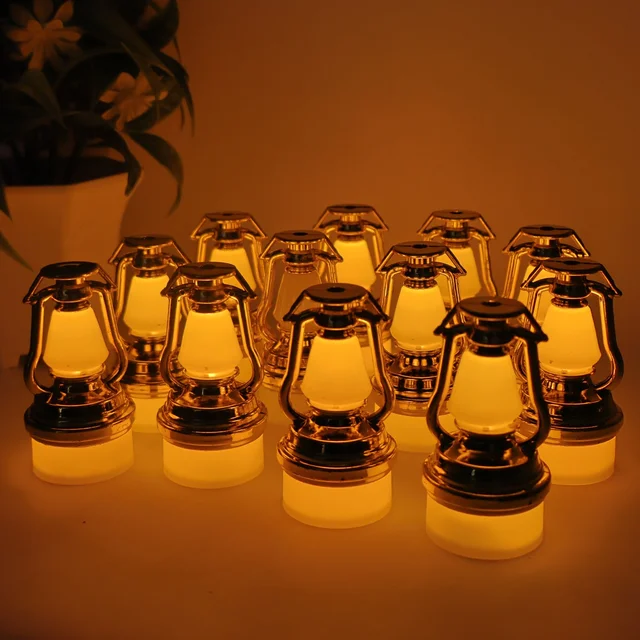Vintage Lantern Flameless LED Candle Set – Elegant Warm Glow