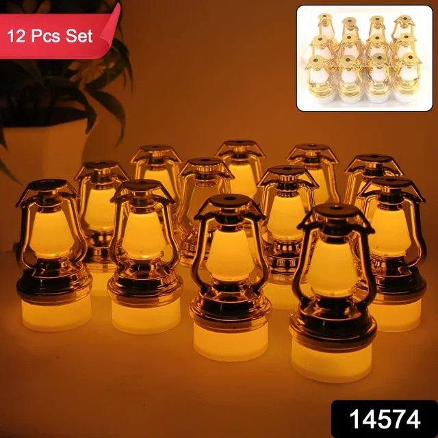 Vintage Lantern Flameless LED Candle Set – Elegant Warm Glow