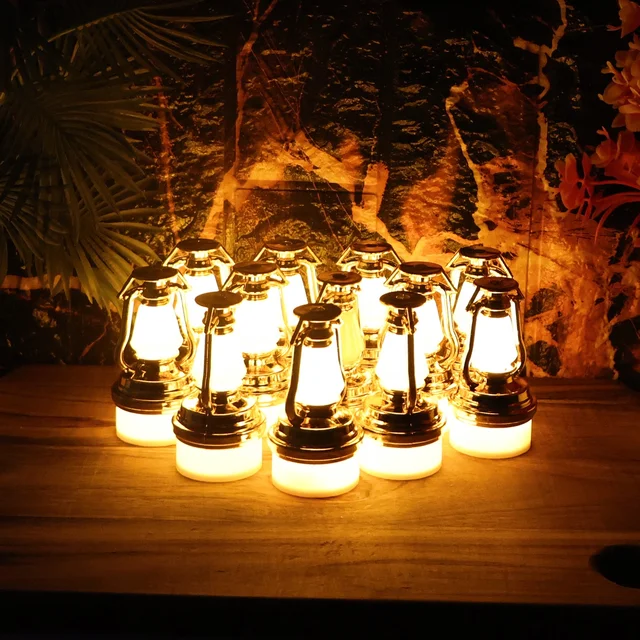 Vintage Lantern Flameless LED Candle Set – Elegant Warm Glow