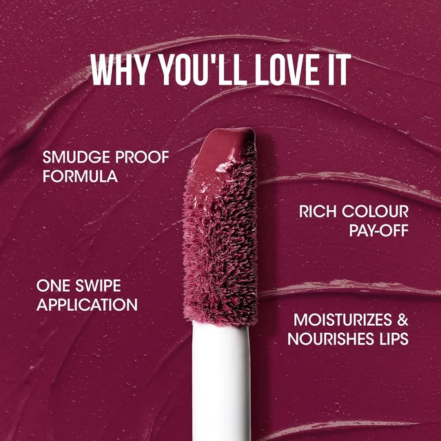 Vintage Wine Liquid Lipstick – Long-Lasting Moisture Lock Matte
