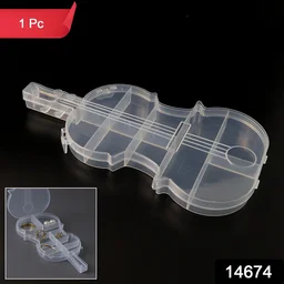Violin Shape Storage Box – Multi-Compartment Organizer