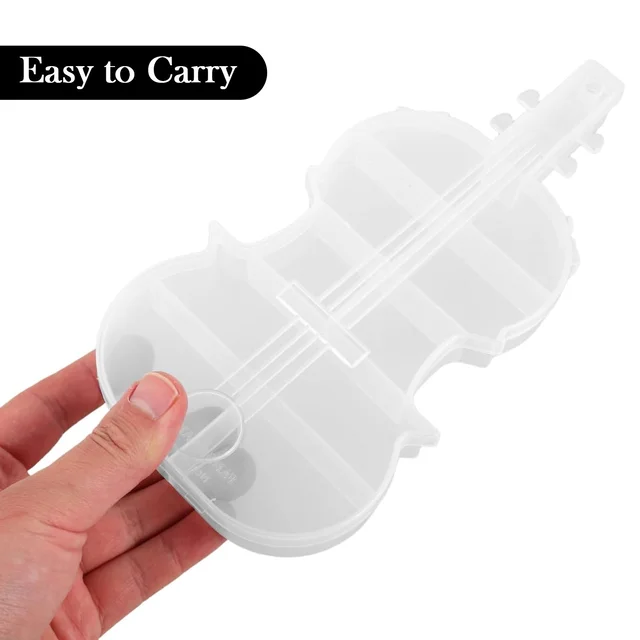 Violin Shape Storage Box – Multi-Compartment Organizer