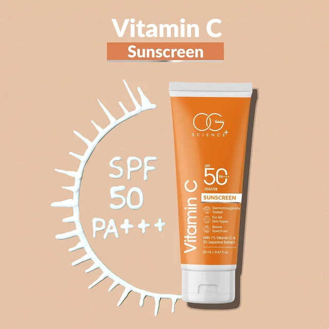 Vitamin C Sunscreen SPF 50 PA+++ – Brightening Broad-Spectrum Protection