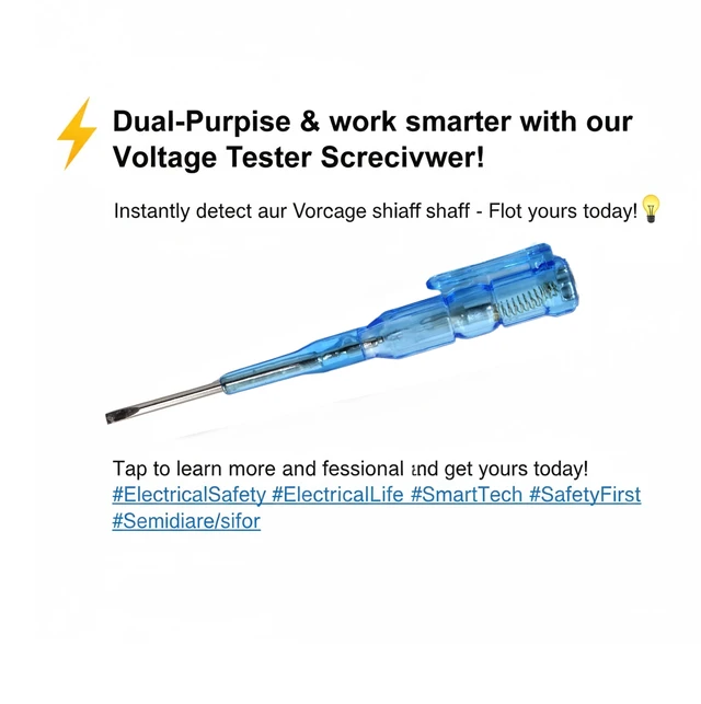 Voltage Tester Screwdriver – Insulated 100-500V AC | BoltForce
