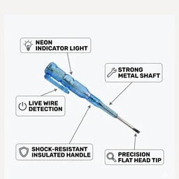 Voltage Tester Screwdriver – Insulated 100-500V AC | BoltForce