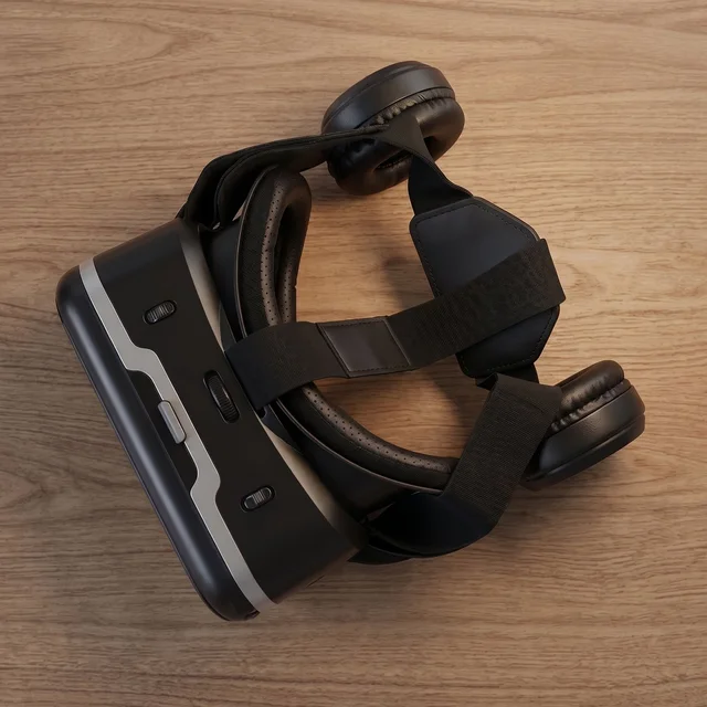 VR Headset – Immersive 3D Experience with Headphones | Fitnos