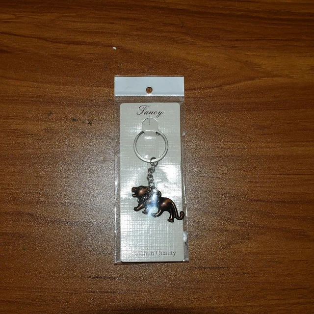 Walking Lion Metal Keychain – Antique Finish Durable Key Holder