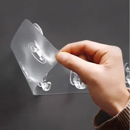 Wall Hook Rail – Heavy Duty 6-Pin Transparent Golden | GlimmerHome