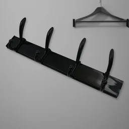Wall Mount Coat Hanger – 4 Hooks, Damage-Free Eco Adhesive | GlimmerHome