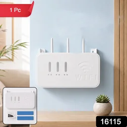 Wall Mount WiFi Router Holder – Space-Saving Cable Management Solution