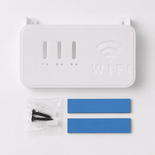 Wall Mount WiFi Router Holder – Space-Saving Cable Management Solution