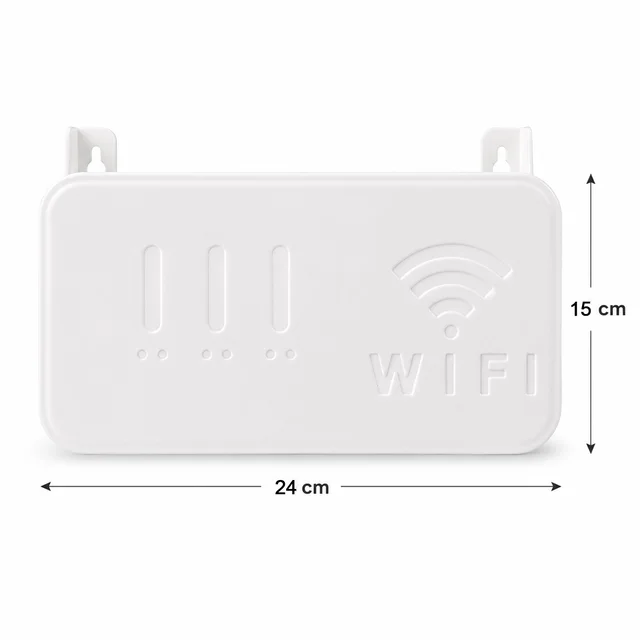 Wall Mount WiFi Router Holder – Space-Saving Cable Management Solution