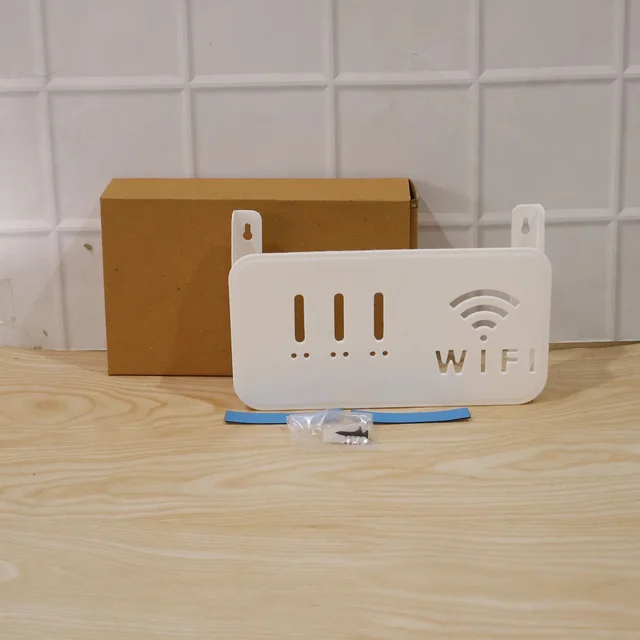 Wall Mount WiFi Router Holder – Space-Saving Cable Management Solution