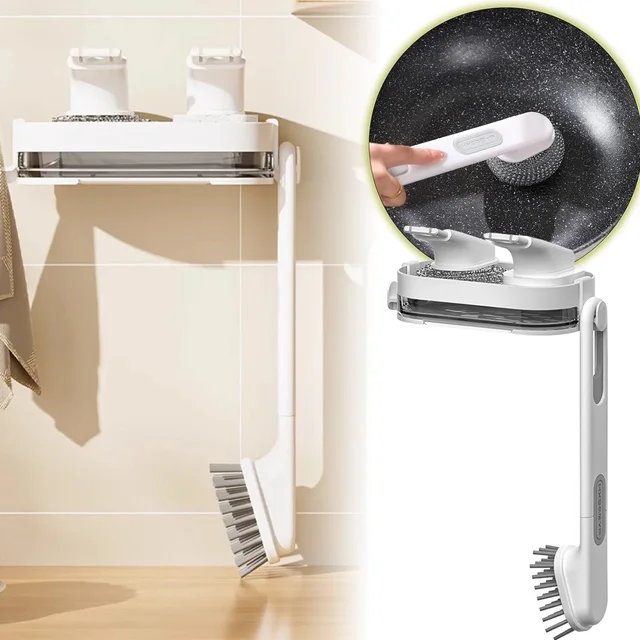Wall Mounted Cleaning Combo Set – Space-Saving Kitchen Organizer
