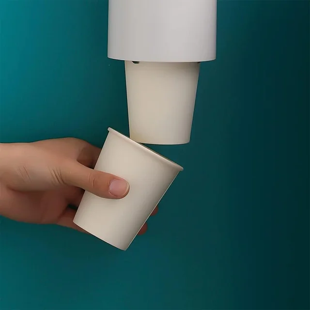 Wall Mounted Cup Holder – Space-Saving Dispenser for Hygienic Storage