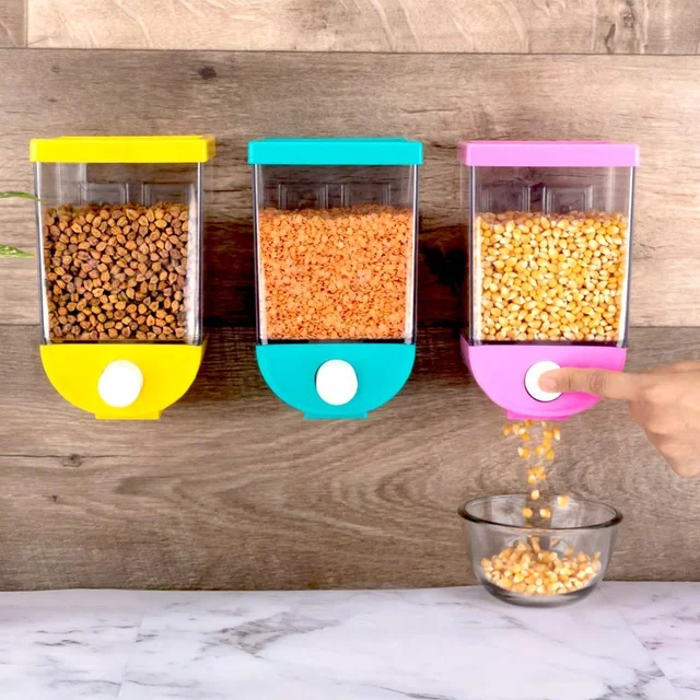 Wall Mounted Dry Food Dispenser 1100 ml – Space-Saving | Organivo