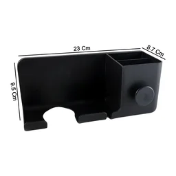 Wall Mounted Hair Dryer Holder – Space-Saving Organizer Shelf & Hook