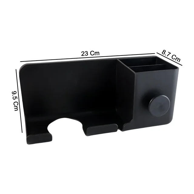 Wall Mounted Hair Dryer Holder – Space-Saving Organizer Shelf & Hook