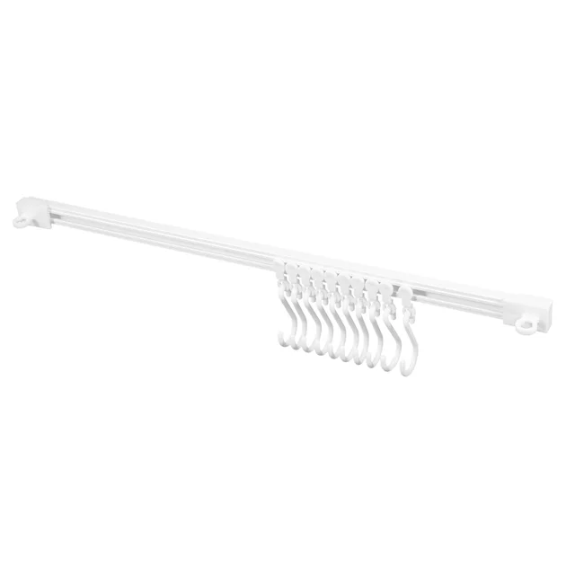 Wall Mounted Kitchen Storage Rack with 10 Adjustable Hooks