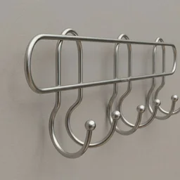 Wall Mounted Metal Hook Rack – Sleek & Heavy Duty Organizer