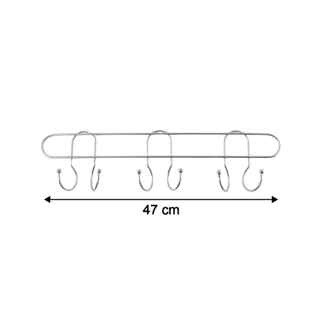 Wall Mounted Metal Hook Rack – Sleek & Heavy Duty Organizer