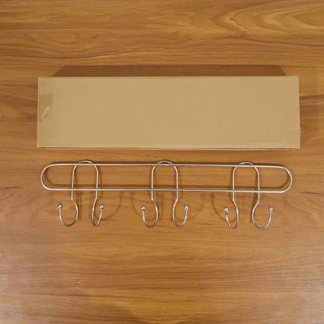 Wall Mounted Metal Hook Rack – Sleek & Heavy Duty Organizer