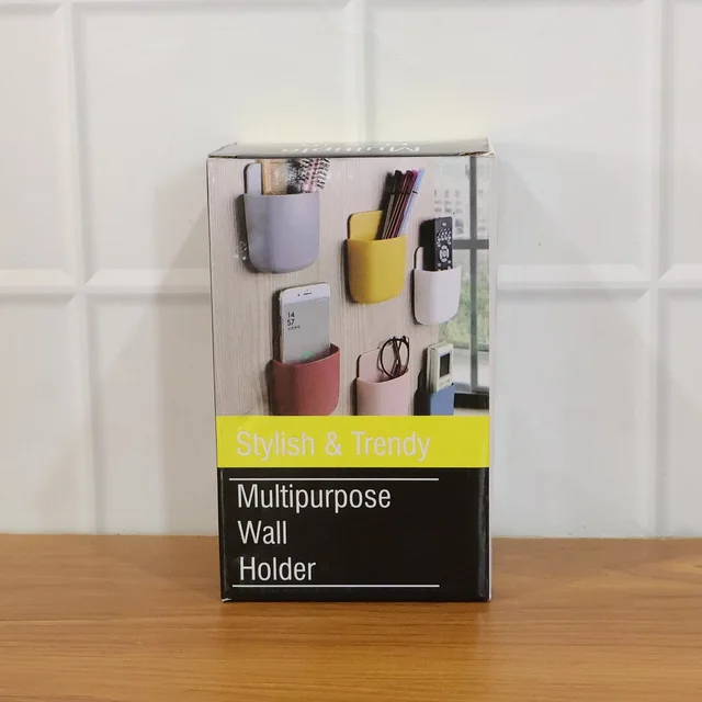 Wall Mounted Mobile Holder – 4 Pack Plastic Organizer | Gambit