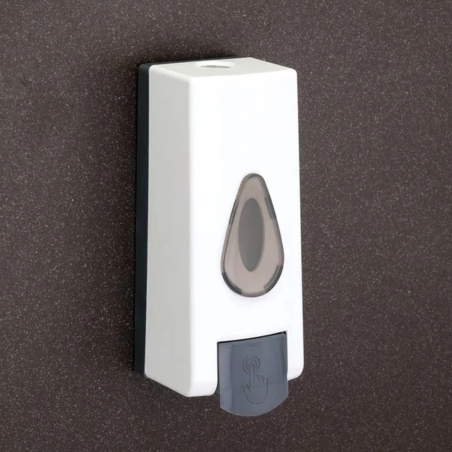 Wall Mounted Soap Dispenser – Refillable Push Button for Bathroom