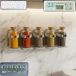 Wall Mounted Spice Rack Organizer – Space-Saving Kitchen Storage