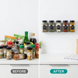 Wall Mounted Spice Rack Organizer – Space-Saving Kitchen Storage