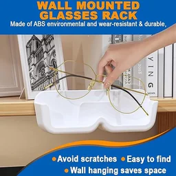 Wall Mounted Sunglasses Holder – 4 Pc Adhesive Set | GlimmerHome