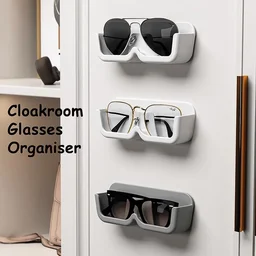Wall Mounted Sunglasses Holder – 4 Pc Adhesive Set | GlimmerHome