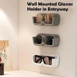 Wall Mounted Sunglasses Holder – 4 Pc Adhesive Set | GlimmerHome