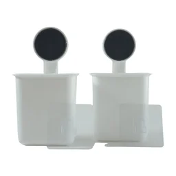 Wall Mounted Toothbrush Holder – Easy Adhesive Installation (2 Pc)