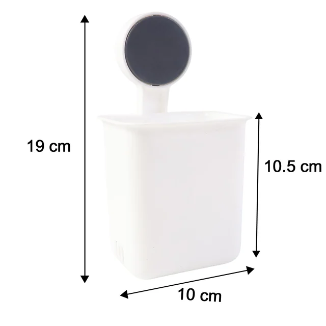 Wall Mounted Toothbrush Holder – No-Drill Space Saving Bathroom Organizer