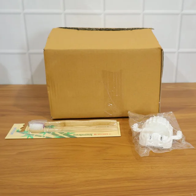 Wall Mounted Toothbrush Holder Set – Hygienic Bamboo Brushes