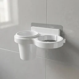 Wall Mounted Toothbrush Holder Set – Space-Saving Bathroom Organizer