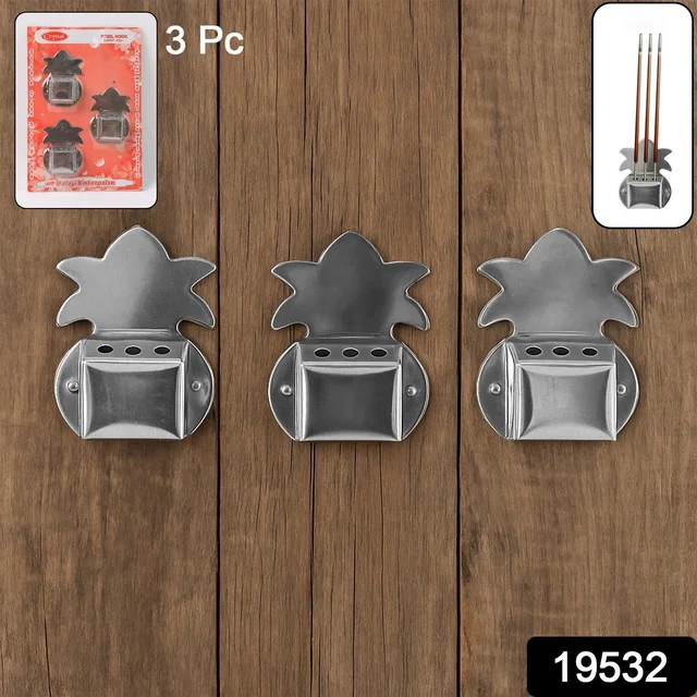 Wall-Mount Incense Stick Holders – Durable Metal Agarbatti Stand (3 Pc)